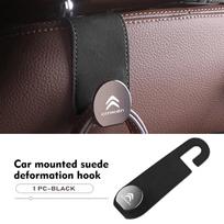 Suede Car Seat Back Hook Hanger Bag Hook Storage For Citroen C4 C3 C5 C1 C2 C6 C4L DS3 DS4 Berlingo Picasso Jumper