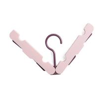 Multifunction Folding Hangers Portable Travel Drying Rack Telescopic Clothes Underwear Socks Hanging Hooks Clothing Organizer pink