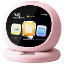 AI Smart Learning Robot Alarm Clock rožinė