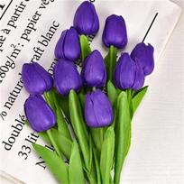Colorful Tulip Artificial Flower Real Touch Flowers Tulip Bouquet Fake Flower For Home Wedding Decoration Home Garden Decor 09