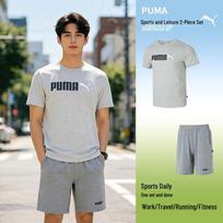 PUMA Men's Running Short Sleeve & Shorts Set M