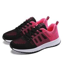 Spring Autumn Summer Breathable Knit Women Casual Running Shoes Outdoor Jogging Gym Walking Sports Leisure Footwear 35