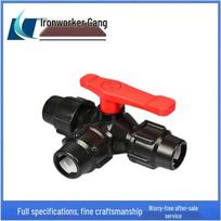 PE Quick-Connect 3-Way Ball Valve