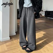 MJ STYLE Women's Casual Wide-Leg Pants L