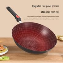 KOBACH Uncoated Cast Iron Wok