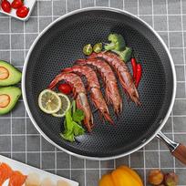 Kobach 304 Stainless Steel Honeycomb Wok
