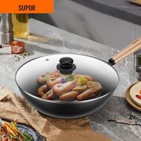 SUPOR 32cm Refined Iron Honeycomb Wok