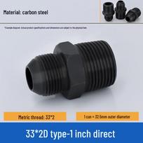 Carbon Steel D-to-A Hydraulic Reducing Straight Connector