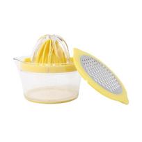 Efficient Hand Press Juicer Plastic Fruit Juicer Multi-functional Lemon Juicer  Juice Making geltona