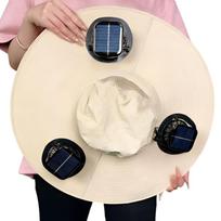 UV Protection Solar Fan Hat Breathable Wide Brim Sun Cap Convenient Fishing Bucket Hat  Hot Weather