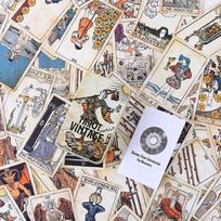 10*6 cm Vintahe Tarot skardoje