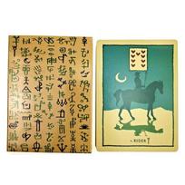 10.4*7.3cm 40 lapų Žalių glifų Lenormand orakulo kortų kaladė Angliška versija