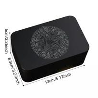 Iron Tarot Card Case For Tarot Card Deck Storage, Tarot Cards Box Wear-resistant Style 1