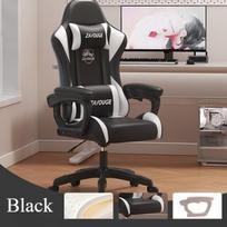 Kompiuterio atrama nugarai Biuro kėdės Dizainas Ergonominė Grindų atrama nugarai Biuro kėdės Fotelis Sukamas Silla Žaidimų Baldai juoda