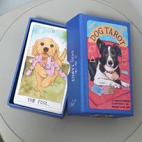 Dog Tarot Deck in Rigid Box, 78 Pcs Cards 12*7cm Inspired By Wise Companion Printed on 350GSM Double-embossed Cardstock
