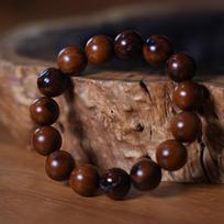Hand-Carved Thunderstruck Jujube Wood Rosary Beads Pendant for Men and Women
