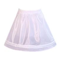 Mergaitės 30 cm crinolino pasijonis su plieniniais lankais vestuvėms, vakarėliams ir ypatingoms progoms 1 balta