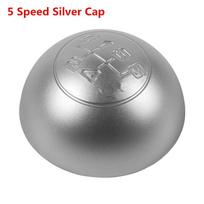5 pavarų juodas / sidabrinis pavarų perjungimo rankenėlės svirtis viršutinis dangtelis Alfa Romeo Giulietta 2012 2013 2014 2015 2016 2017 2018 5 Speed Silver cap