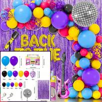119PCS 90s Disco Party Decoration Set Disco Balloon Radio Adult Hip Hop Party Single Party Decoration Birthday Party Balloon Other