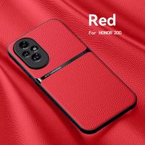 For Honor 200 Lite ,200 Pro ,200 Case Magnetic PU Leather +TPU Edge Ultra-thin Drop-proof Camera Protection Cover for Honor200 For Honor 200