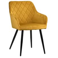 Tapiruota kėdė Milton Velvet Curry
