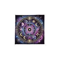 Saulės Mėnulio Tarotai Staltiesė Būrimų Kortų Staltiesė Gobelenas Astrologija Raganių Kortų Dėklas Dekoras 50x50cm