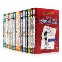 10 knygų/rinkinys 1- 10/11-20 tomai Diary of Wimpy Kid Anglų kalba Diary of Wimpy Kid Vaikų grožinės literatūros knygos 10 Books 11-20