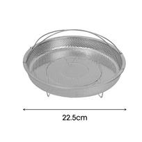 Stainless Steel Steamer with Handle Steam Cooking Utensil Steaming Tray Foldable Steaming Grid Cookware