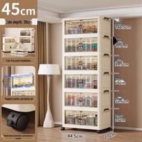45-90 Wide Multi-layer Folding Plastic Storage Cabinet for Baby Wardrobe Organizer 1 Layer