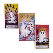 Cute Ghost Tarot Deck Toy Set Tarot Deck Oracle Card Divination Family Playing Birthday Gift Party Entertainment Board Game
