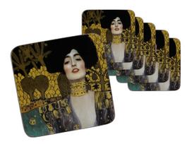Komplet 6 Podkładek Korkowych Gustav Klimt Judyta Podkładki Pod Kubek