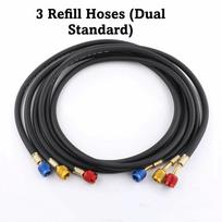 Rubber Charging Hose Set Fluoridation Detection Fluorinated Tubes High Pressure Charging Hose 800psi Max Pressure