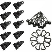 Outdoor Tarp Clips Heavy Duty Lock Grip Clamps Pool Cover Tent Fasteners Holder Windproof For Canopy Awnings Outdoor Camping as the picture