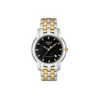 Tissot Baohuan Series Automatic Mechanical Movement Watch 39.5Mm Black Dial Stainless Steel Case Stainless Steel 18K Gold Bracelet T97.2.483.51 Black Dial Medium Gold Strap