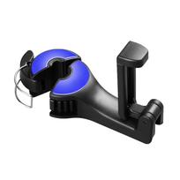 2 in 1 Car Seat Headrest Hook and Phone Holder Adjustable Multi-Functional Vehicle Organizer for Bags Clothes and Accessories A