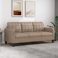 Vidaxl 3-Osobowa Sofa, Cappuccino, 180 Cm, Sztuczna Skóra