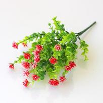 2Pc Home Windowsill Bonsai Festival Artificial Plastic Flowers Fake Eucalyptus Plant Wedding Bridal Bouquet Christmas Decor Vase