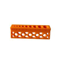 Durable 15mm drill bit holder with 10 holes. Simple auxiliary tool for anti-slip fixing and high-precision daily drilling work.