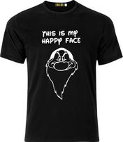 This is my Happy face Grumpy Dwarf Funny Adult Xmas T Shirt Mens Womens Tees Top XL