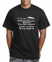 Im no Wetherman but you can Expect a few Inches Funny Adult Xmas Naughty T Shirt Mens Womens Tees Top 4XL