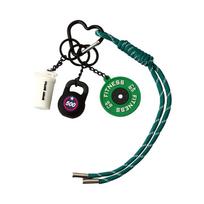 Heart Buckle Simulation Dumbbells Keyring Bag Charm Fitness Series Pendant  Fitness Prople Style 12