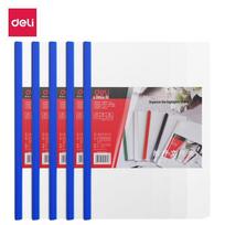 Deli A4 Extra Wide Transparent Slide Binder Document Folders