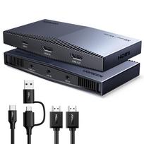 UGREEN 4K30Hz External Capture Card, 4K Recording Compatible, FPGA, 4K60Hz Passthrough Function, Capture Board, YUY2NV12RGB24 Compatible, HDR Ultra