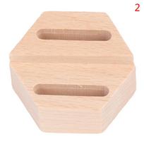 Wood Round/Square/Heart Single/Double Slot Ring Display Rack Organizer Holder Jewelry Display Stand Ring Counter Windows Display