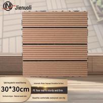 JNL Outdoor Interlocking Wood-Plastic Composite Decking Tile