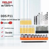 DELIXI Electric Impact Drill Bit & Hole Saw Set 41-Piece Set