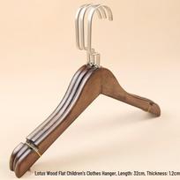 Non-Slip Wooden Clothes Hanger - Retro Solid Wood Design for Men, Women, Children, & Baby Clothes 10 pieces