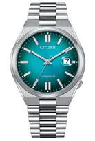 Citizen Tsuyosa Mechanical Wristwatch NJ0151-88X Sapphire Glass Gradient Sunray Teal Bracelet