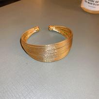 Exaggerated Irregular Wide Bracelet Opening Retro Hand Ring  Party Decoration