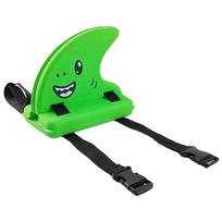 Fin-Shaped Swimm Floating Board Adjustable Belt Childrens Back Float Shark Fin Float  Beginners žalia